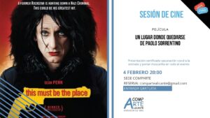 Sesión de cine con la película Un lugar donde quedarse de Paolo Sorrentino