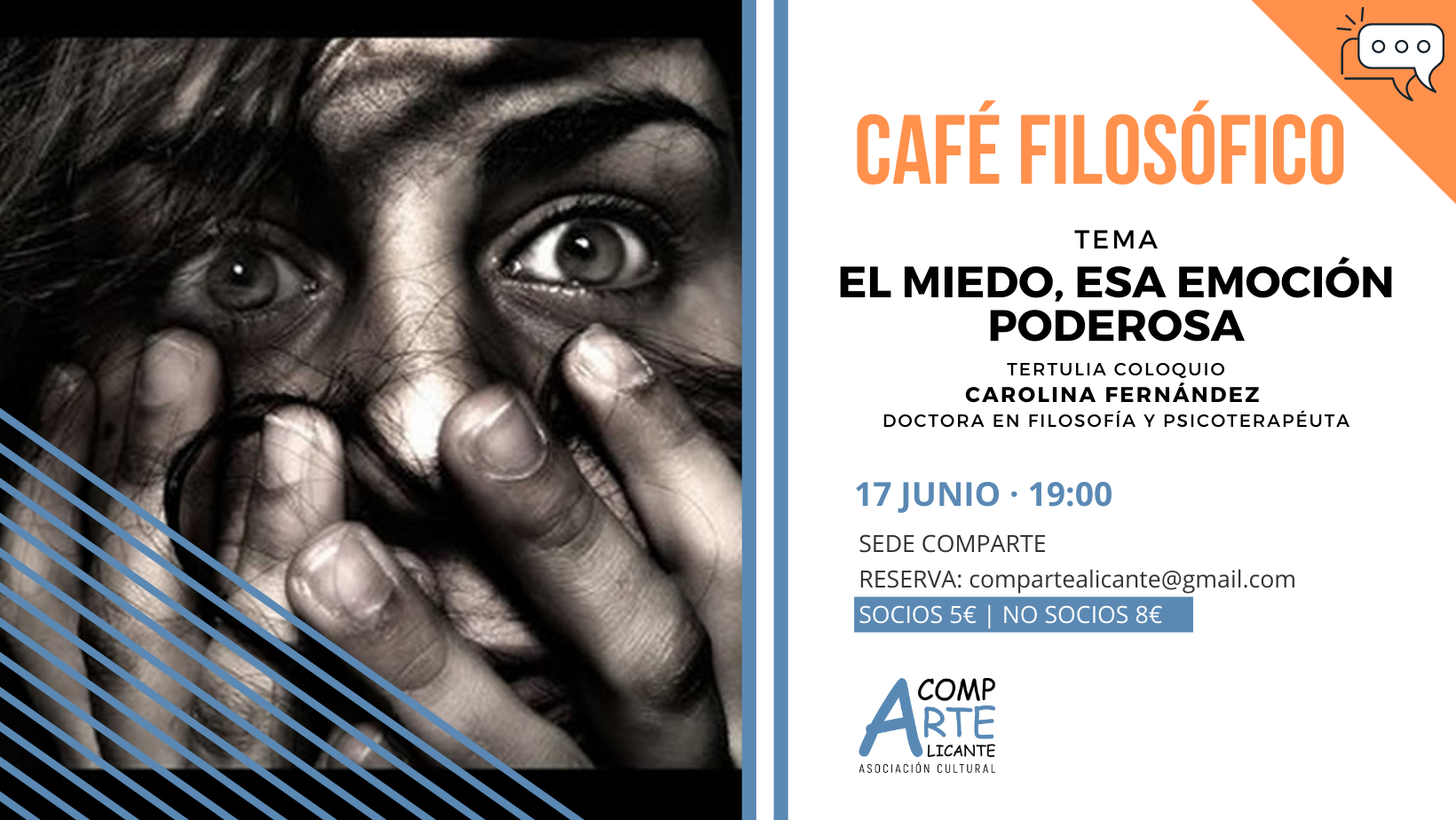 CAFÉ FILOSÓFICO EL MIEDO, ESA EMOCIÓN PODEROSA