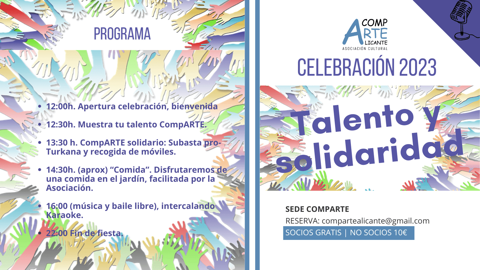 cartel de la fiesta comparte 2023