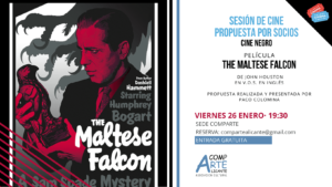 cartel de la película el halcón maltés