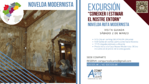 cartel visita guiada a Novelda modernista
