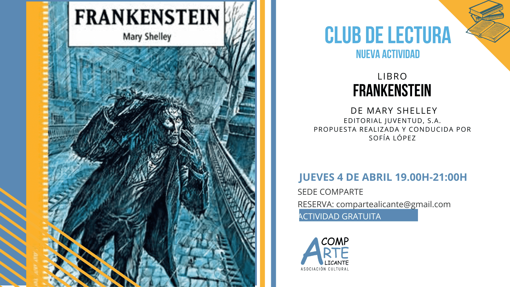 cartel del club de lectura