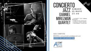Cartel del Concierto de Jazz by Gabriel Mirelman Quartet