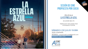 Cartel de la película la estrella azul de Javier Macipe