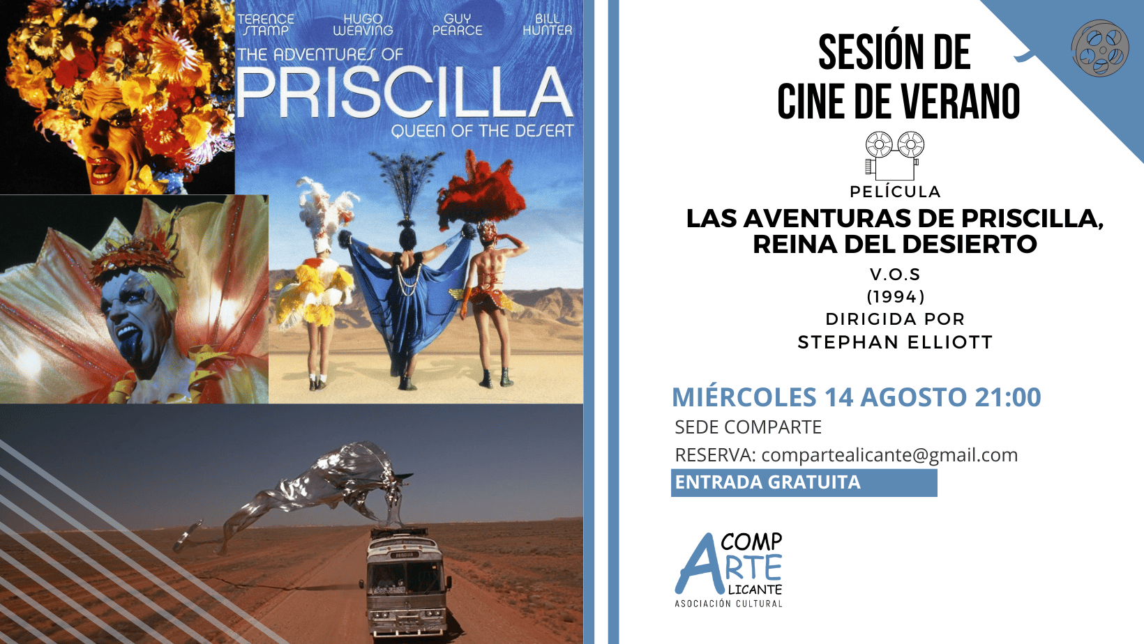 cartel de la película Las aventuras de Priscilla, reina del desierto