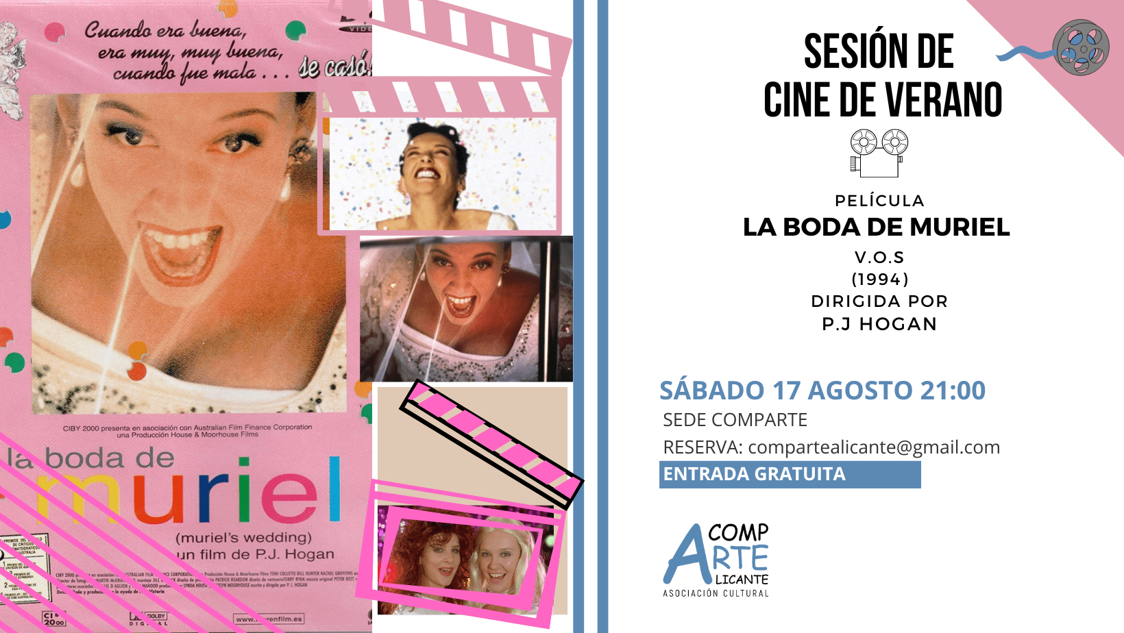 cartel de la película La Boda de Muriel