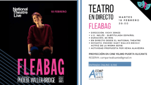 cartel obra de teatro en directo Fleabag de Vicky Jones