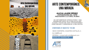 CARTEL DE LA PRESENTACIÓN DE ARTE CONTEMPORÁNEO. UNA MIRADA.