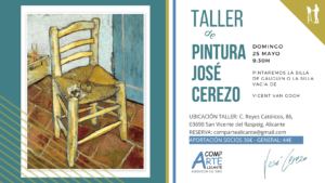 CARTEL DEL TALLER DE PINTURA DE JOSÉ CEREZO