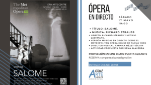 CARTEL DE OPERA DIRECTO SALOMÉ DE RICHARD STRAUSS