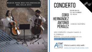 CARTEL MÚSICA PARA DOS VIOLONCHELOS DEL SIGLO XVIII (1)