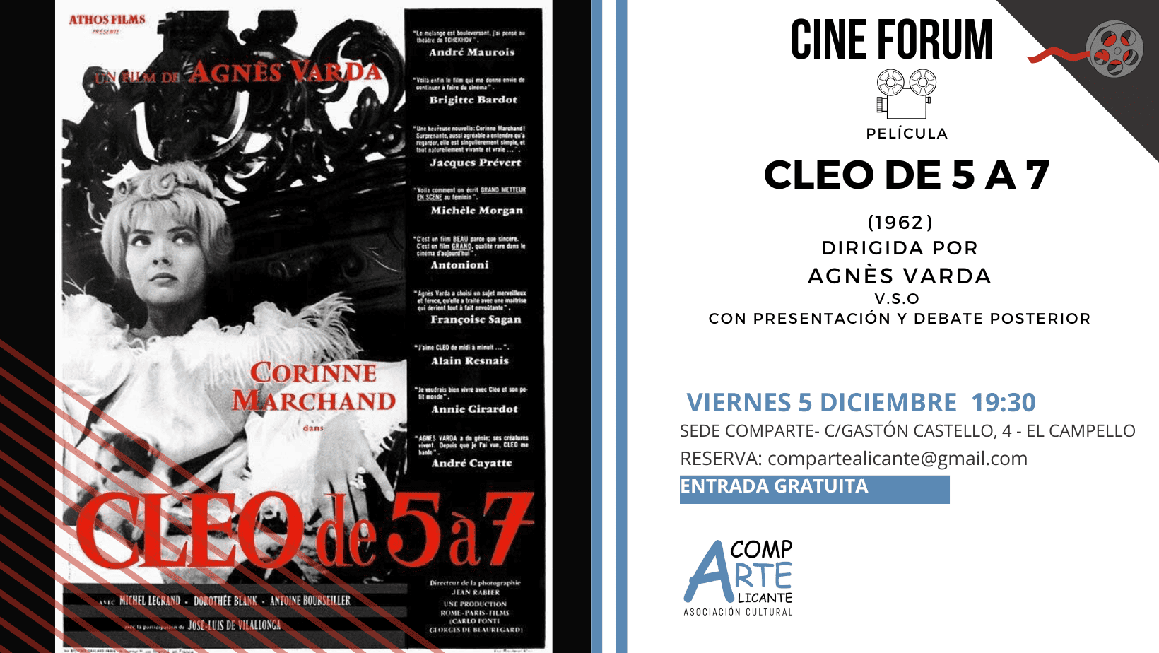 CARTEL DE CINEFORUM CLEO DE 5 A 7