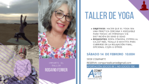 CARTEL DEL TALLER DE YOGA DE ROSARIO FERRER
